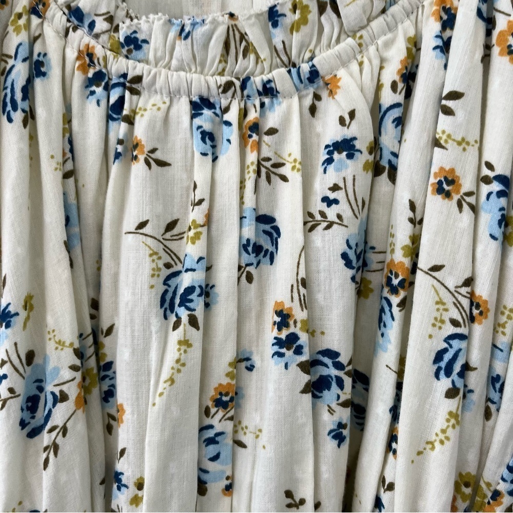 The Great Moonstone Floral Prairie Midi Dress NWT Size M Belted Tiered Cotton - Picture 9 of 11